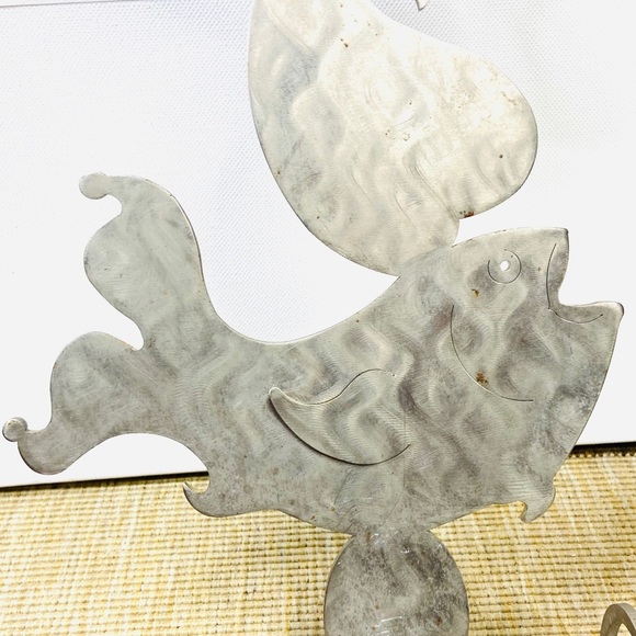 Amy's Ark Hess Stainless Steel Candlestick Fish - Picture 5 of 10